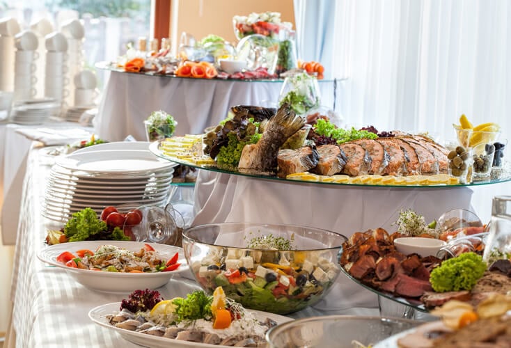 Buffet, Cateringservice fleur de cuisine, Firma Wilken Gourmet 